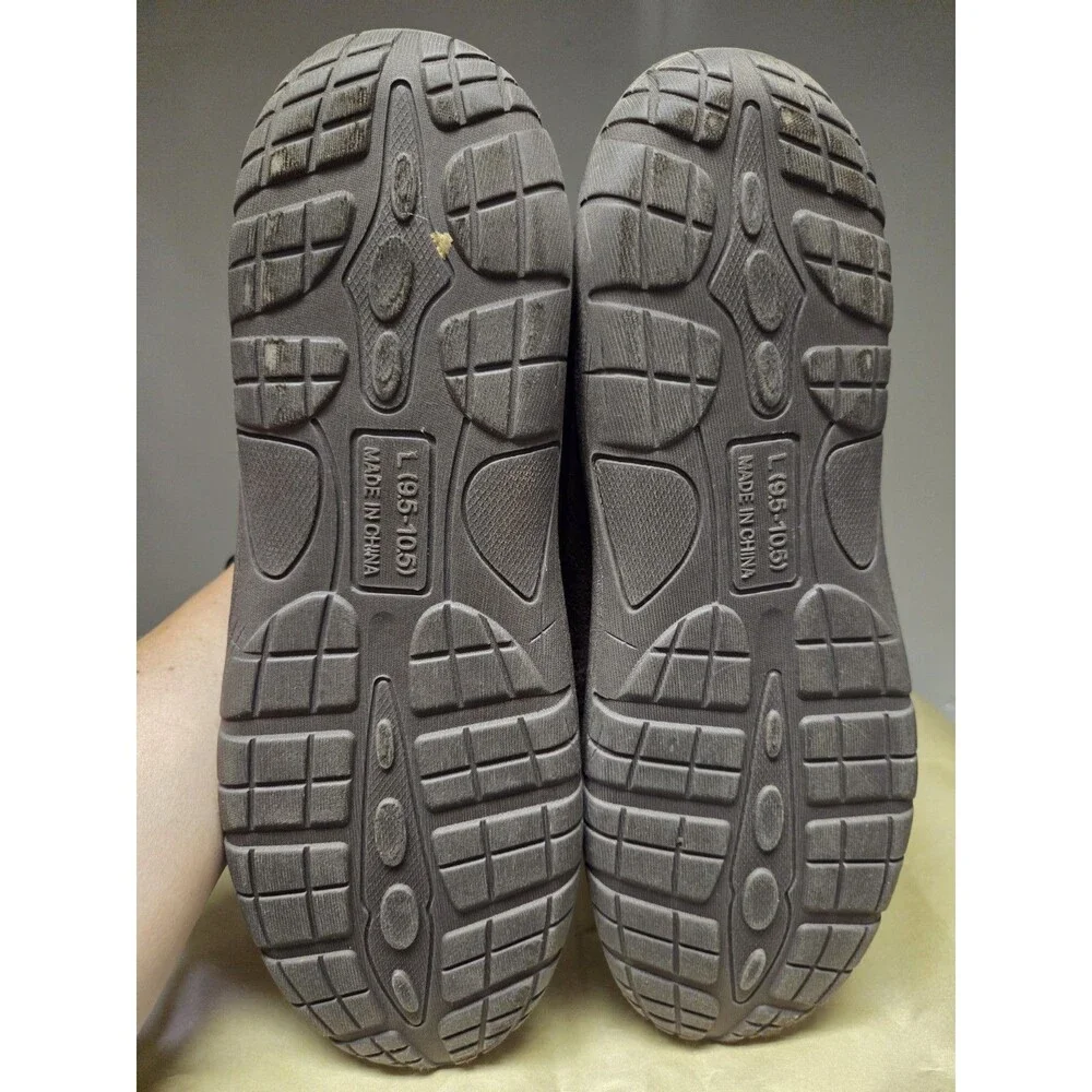 HeatKeep Men’s Memory Foam Moccasin Slippers L 9.5 - 10.5 Indoor Outdoor Slip-On